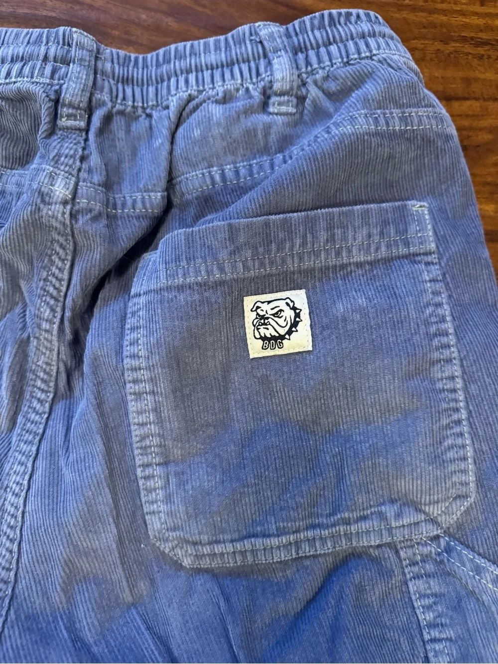 BDG Men's Light Blue Corduroy Drawstring Pants